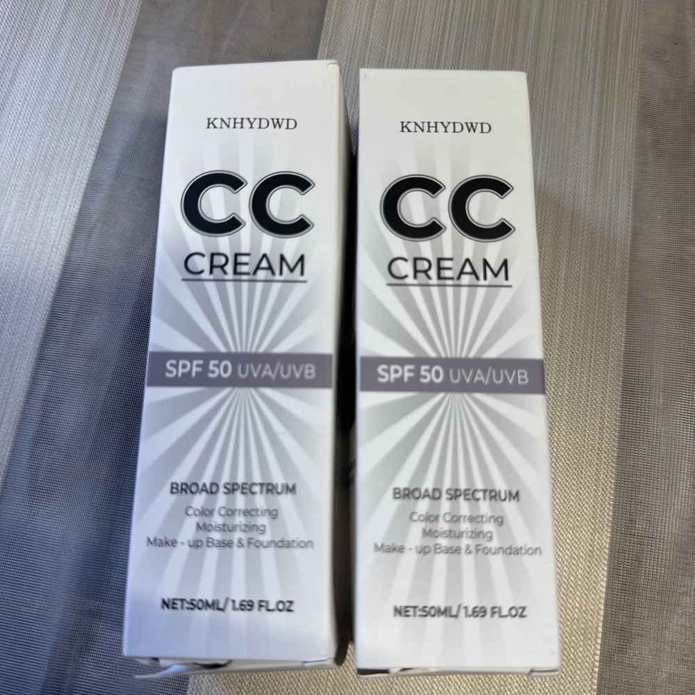 2 Pack CC Cream Broad Spectrum ColorCorrecting Base Foundation Dark 11/28 exp